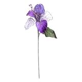 23 cmパープルベルベットMagnolia 6 " Flwr x2
