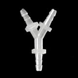 (10個入り) 異径 分岐チューブコネクターY型テーパー, 適合チューブ内径8mm(小径側),12mm(大径側), AQTCY8-12-8