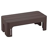サンカ(Sanka) デコラステップ 踏み台 昇降ステップ台 ブラウン L 高さ20cm 広い足のせ部分と滑り止め加工 インテリアになじむおしゃれでかわいい丸いフォルム 耐荷重100kg 軽量設計 日本製 子供 トイレ 玄関 洗面所 洗車台 足台 キッズ 室内 (幅59×奥行28×高さ20cm) DS-LBR 幅59cm 高さ20cm
