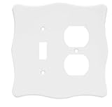 Brainerd 64606ナイロンシングルスイッチ/二重壁スイッチプレート/プレート/カバー、ホワイト
