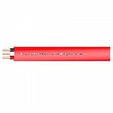 菅波電線 600Vビニル絶縁ビニルシースケーブル平形 2.0mm 3心 100m巻 赤 VVF2.0×3Cアカ×100m
