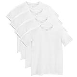 [Macoking] tシャツ メンズ 半袖 無地 白tシャツ 白 吸汗 速乾 インナーシャツ おおきいサイズ セット クルーネック 厚手 4枚組 綿100％ ホワイト XXL