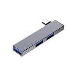XINAJUND 90度 USB Type C ハブ ドッキングステーション 4ポート データ転送エクスパンダー 高速USB3.0 PC ノートパソコン用