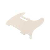 YJB PARTS TL50's テレキャスター用ピックガード レリックエイジドホワイト1Ply 5穴 インチ 日本製 レリックギターパーツ