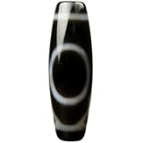 チベット 天珠 至純天珠 一眼天珠 瑪瑙 カルセドニー ３８×１２ｍｍ
