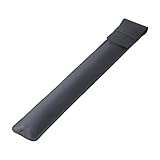 Perfk ドラムスティック収納袋ドラムスティックレザーケースポータブルドラムスティックホルダードラムスティックポーチクラブ旅行ソロパーティーミュージシャン用, 黒