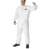 kcc46114 – Kleenguard a30 elastic-back Amp ;袖口フード付きCoveralls、ホワイト、XL