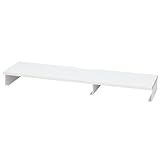 机上台 ホワイト アール・エフ・ヤマカワ 幅950mm キーボード収納 モニター台 2段