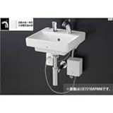 ★[LSF721BASNW]TOTO　壁掛洗面器　水石けん入れなし　自動水栓一体形小型電気温水器　ボトルトラップワンプッシュ式　壁給水　床排水