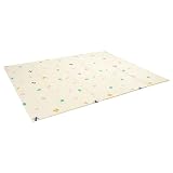 アンジュスマイル プレイマット 148x178x1cm コンパクト ベビーマット ベビークッションマット フロアマット XPE 折り畳み 防水 防音 リバーシブル 赤ちゃん 床暖房対応 アルファベット柄