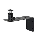 プロジェクター壁付け金具 耐荷重3kg 1/4インチネジ 三脚 カメラ 角度調節360° ダークグレー (ロング) PMW-B2003DG