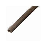 Yazawa テープ付モール 2号 1m 木目チーク(濃)