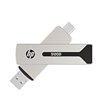HP 911 Pro 512GB USB 3.2 OTG Type-C/Type-A フラッシュドライブ、最大1000MB/秒。