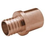 ZURN GIDDS-101895 Zurn Pex Copper Sweat Male Adapter, 1/2" Male Sweat x 1/2" Barb, Lead Free [並行輸入品]