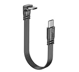 aceyoon USB Type C ケーブル 最大60W L字 オス to オス 短い 32センチ シリコーン USB2.0 L型 32cm 90度 垂直 タイプC for iPhone 17 16 シリーズ for Galaxy 等USB-Cデバイス対応 90 Degree Right Angle Elbow USB C Cable 60W