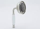 Rohl 1150/8IB Three Function Five Jet Straight Classic Handshower with White Resin Handle & Flow Res