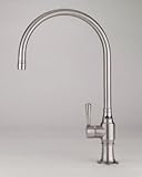 Jaclo 1075-BT-PSS 10" Swivel Spout Faucet with Black Traditional Ceramic Lever, Polished Stainless S