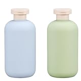 シャンプーボトル ソープ 詰め替えボトル コンディショナー ボディソープ 2本セット (300ml) ブルー グリーン