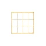 簡単取り付け加工済み！ オーダー障子 大荒無地 H606～908（横組子2本）