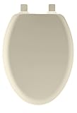 Mayfair 141EC 000 成形木製トイレ便座 リフトオフヒンジ付き 細長形 ホワイト elongated 141EC 346 1