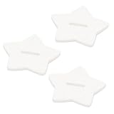 アクリルスタンド アクリル台座 3個セット ホワイト 白 鏡面 アクスタ 50mm×厚3mm 3個セット (星：穴のサイズ幅15mm×厚3mm)