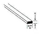 長四角棒 MS-408 1.0×2.0×250mm 10本入