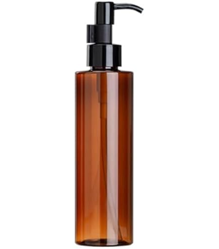 Amazon.co.jp: PET 詰替ボトル 200ml 遮光 茶色 ポンプ プラスチック