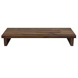 [Wooden JAPAN匠一松] モニター台 パソコン台 ディスプレイ台 幅70cm×奥行25cm×高さ10.5cm 机上台 PC台 台 モニタースタンド 木製 木 机上ラック pcモニタースタンド PCスタンド ディスプレイスタンド ウォールナット (ウォールナット無垢集成材)