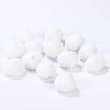【ハンドメイド素材店】約3.5cm～4cm・5個･白 ファー ボール ボンボン パーツ 手芸材料
