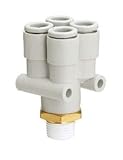 SMC ワンタッチ管継手 ダブルブランチ KQ2UD06-02NS (10 個入り)