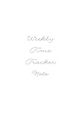 Weekly Time Tracker Note: 私の1日を整えるタイムログノート（A5サイズ）