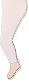 Jefferies Socks Little Girls' Cotton Footless Tights with Scalloped Edge White 8-10 Years [並行輸入品]