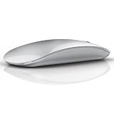 AmeToNana 雨七 ワイヤレスマウス Bluetooth Mouse 静音マウス 薄型2.3cm 指紋防止 ミニマリズム 充電式 省エネルギー Windows/Mac/Android/Surface/iPad OS/ブルートゥース 対応 TELEC認証取得済み 日本語取扱説明書 銀