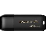 TEAM キャップ式USBメモリー 64GB ブラック