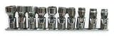 Westward 1EZR9 Universal Socket Set, Metric, 3/8 Dr, 10 PC by WestWard Tools