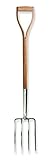 Brook & Hunter 11020DY Premium Digging Fork with a Handcrafted Red Oak Handle and a Stainless Steel 