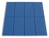 Glacier地下鉄ガラスタイル3 " x 6 " (ボックスof 10平方フィート
