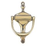 MINTCRAFT HR4003PB Door Knocker, 4-Inch, Solid Brass [並行輸入品]