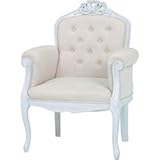 一人掛け ソファ ホワイト 姫 白 肘つきチェア ハンプトンスタイル