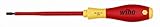 Wihaツール32027 InsulatedクッショングリップSlotted Screwdriver – 4.5 X 150 mm。