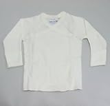 (アンダーザナイル) Under The Nile ベビー スナップ 長袖 短肌着 ナチュラル サイズ nb-3m (新生児 - 3ヶ月) オーガニックコットン