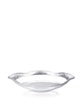 Badash Crystal D720S RD - SILVER LEAF WAVE BOWL 8 in.