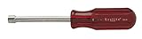 Xcelite 8 Nutdriver with Drilled Shaft, 1/4" Blade Diameter, 3" Working Length, Red Fixed Handle [並行