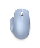 Bluetooth Ergonomic Mouse - Pastel Blue - with comfortable Ergonomic design, thumb rest, up to 15months battery life. Works with Bluetooth enabled PCs/Laptops Windows/Mac/Chrome computers