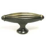 トップノブm151 Tuscanyコレクション2 – 5 / 8インチダークアンティーク真鍮t-handleキャビネット、 2 5/8"x5/8"x1 1/4" M151 1