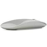 AmeToNana 雨七 ワイヤレスマウス Bluetooth Mouse 静音マウス 薄型2.3cm 指紋防止 ミニマリズム 充電式 省エネルギー Windows/Mac/Android/Surface/iPad OS/ブルートゥース 対応 TELEC認証取得済み 日本語取扱説明書 グレー