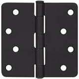 Cosmasフラットブラックドアヒンジ4 "インチx 4 "インチwith 1 / 4 "インチ半径コーナー
