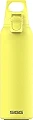 SIGG Hot & Cold ONE Light Ultra Lemon (0.55 L) Thermo Trinkflasche, schadstofffreie und isolierte Edelstahl Trinkflasche, einhändig bedienbare Outdoor Thermo-Flasche
