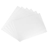 uxcell EVAフォームシート 工芸品DIYプロジェクト用 27.5 x 21.5 cm 厚さ2 mm ホワイト 6個