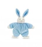 TeddyKompaniet Teddy Baby Rabbit Rattle - Blue by Teddykompaniet
